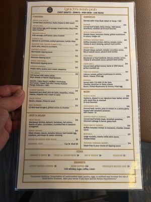 Menu photo 2 Lynch's Irish Pub Jacksonville Beach, FL