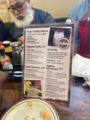 Menu photo 1 The Granary Bradenton, FL
