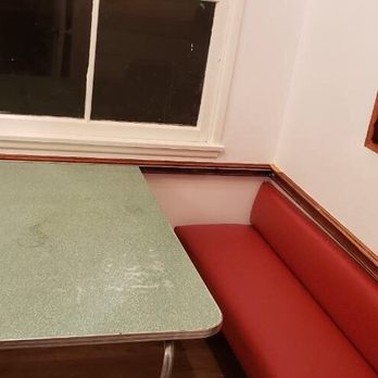 Paul's Upholstery - 1950s sliding booth - Furniture Reupholstery Near Me - Santa Ana, California