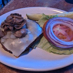 Keto-friendly burger without the bun or fries