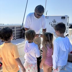 Old Man Charters - Learning about crabs