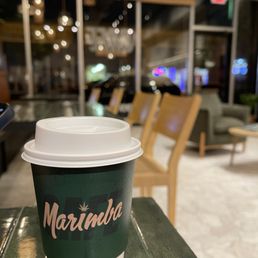Marimba Cafe - a cup of coffee on a table - Cafes Near Me - Hackensack, New Jersey