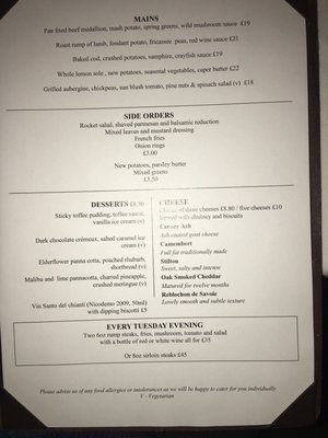 Menu photo 1 The Wesley House Winchcombe, GLS