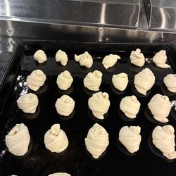 Preparing Homemade Garlic Parmesan Bites