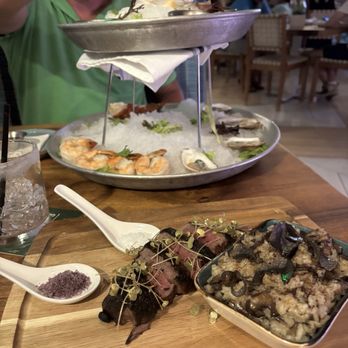 Hudson On The River - Seafood tower and wagyu steak - New American Near Me - Stuart, Florida