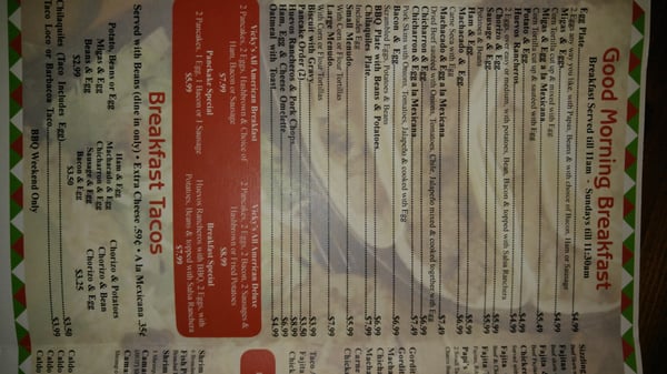 Menu photo 4 Vicky's Restaurant San Benito, TX Menu photo 4 Vicky's Restaurant San Benito, TX