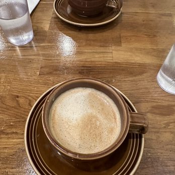 Il Bambino - Peanut Butter Hot Chocolate (back) Cookie Butter Latte (front) - Italian Near Me - Astoria, New York