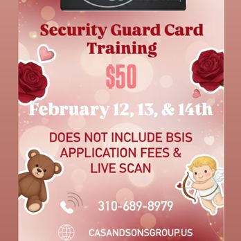 CAS & Sons Protective Group - Valentine's Day Deals For The Month Of February ONLY! Call Us Today - Security Services Near Me - Carson, California CAS & Sons Protective Group - Valentine's Day Deals For The Month Of February ONLY! Call Us Today - Security Services Near Me - Carson, California