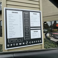 Drive thru menu