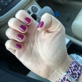 Mink Nails & Spa - Very berry mani - Nail Salons Near Me - Thousand Oaks, California