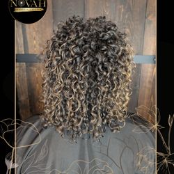 Color cut with gloss treatment
