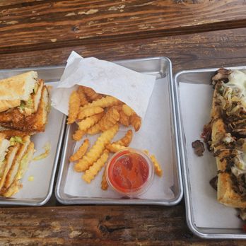 EARL Kakaako - Chicken po boy, crinkle fries, and Earls Philly. - Sandwiches Near Me - Honolulu, Hawaii EARL Kakaako - Chicken po boy, crinkle fries, and Earls Philly. - Sandwiches Near Me - Honolulu, Hawaii