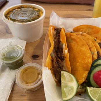 Los Compas - Combo #2: 4 Quesabirrias & 8oz Consumé - Mexican Near Me - Fayetteville, Arkansas Los Compas - Combo #2: 4 Quesabirrias & 8oz Consumé - Mexican Near Me - Fayetteville, Arkansas