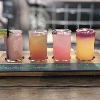 Salty Sow - Flight of cocktails: Blanche, shandy, BeBe, Austin sour ($17) - American Near Me - Austin, Texas Salty Sow - Flight of cocktails: Blanche, shandy, BeBe, Austin sour ($17) - American Near Me - Austin, Texas
