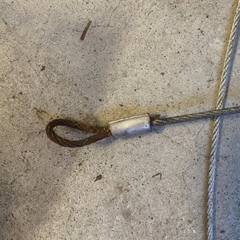 Master Garage Door & Gates - Rusted cable. Should have been replaced - Garage Door Services Near Me - Flushing, New York Master Garage Door & Gates - Rusted cable. Should have been replaced - Garage Door Services Near Me - Flushing, New York