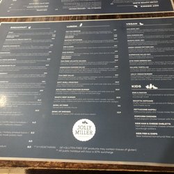 Jolly Miller - Menu