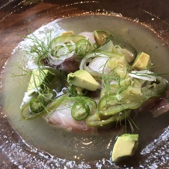 Leña Brava - Chesapeake wild striped bass aguachiles - Seafood Near Me - Chicago, Illinois