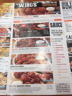 Menu photo 3 Hooters Pearland, TX