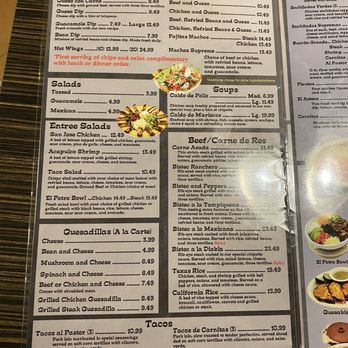 El Potro - Menu - Mexican Near Me - Orlando, Florida