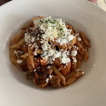Trattoria Borago - Spicy sausage penne - Italian Near Me - Grayton Beach, Florida Trattoria Borago - Spicy sausage penne - Italian Near Me - Grayton Beach, Florida