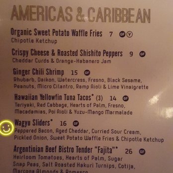 Linger - Menu details for the sliders which was not our favorite - Asian Fusion Near Me - Denver, Colorado Linger - Menu details for the sliders which was not our favorite - Asian Fusion Near Me - Denver, Colorado
