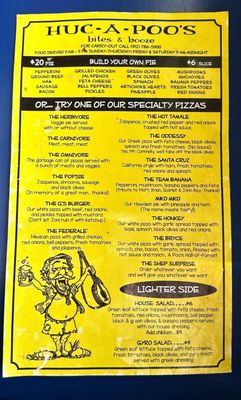 Menu photo 6 Huc A Poos Tybee Island, GA