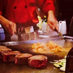 Hokkaido Teppanyaki Steak House - Filet Mignon and Shrimp