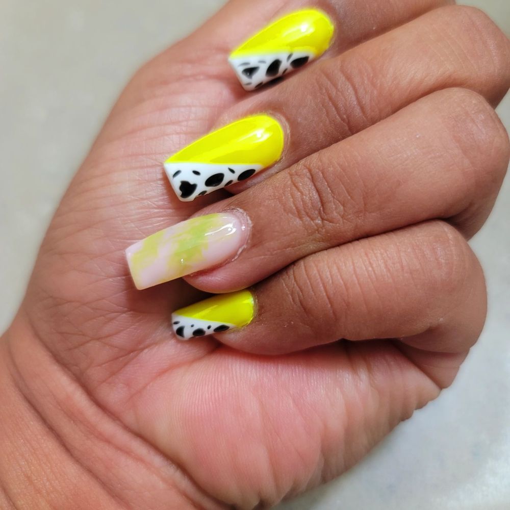 Minaillium - Wild animal print nails  Thanks Daniel for always coming through. - Nail Salons Near Me - Valencia, California