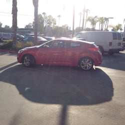 Avis Rent A Car - Economy sized. Headroom in the back is minimal