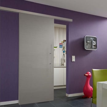 Doors4UK - Made to measure door with a grey finish from real wood veneer material - Home Decor Near Me - Watford, BNE