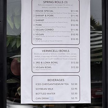 3rd & Loma - Food Menu - Vietnamese Near Me - Long Beach, California