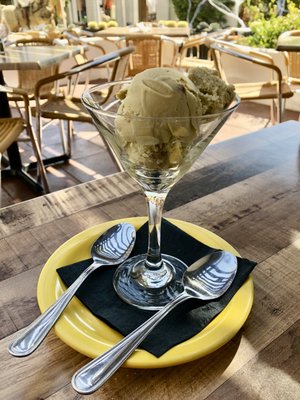 Photo of Pizzicata - Carefree, AZ, US. Pistachio Gelato ($10.00 ....ouch...not listed on menu now I know why)