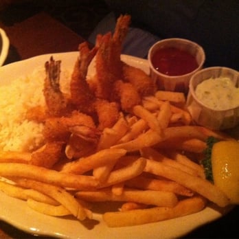 Pappadeaux Seafood Kitchen - Small fried shrimp with fries and white rice for the sautéed crawfish. - Seafood Near Me - Austin, Texas Pappadeaux Seafood Kitchen - Small fried shrimp with fries and white rice for the sautéed crawfish. - Seafood Near Me - Austin, Texas