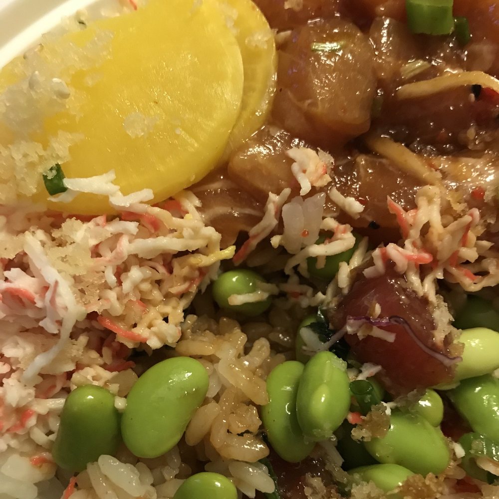 Poke Hut - So many fresh veggies! Always get the daikon radishes. Always. - Poke Near Me - Cincinnati, Ohio Poke Hut - So many fresh veggies! Always get the daikon radishes. Always. - Poke Near Me - Cincinnati, Ohio