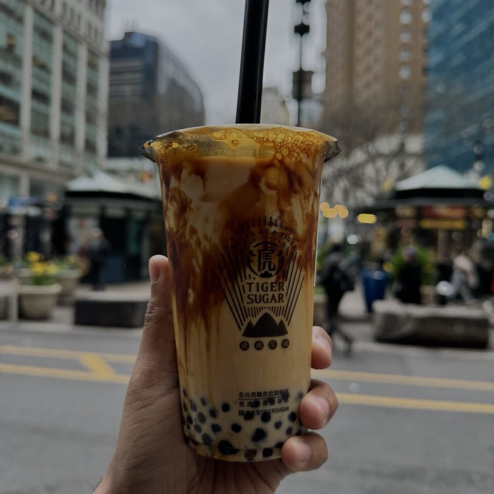 Tiger Sugar - Brown Sugar Milk & Cream mousse(No Toppings) - Bubble Tea Near Me - New York, New York Tiger Sugar - Brown Sugar Milk & Cream mousse(No Toppings) - Bubble Tea Near Me - New York, New York