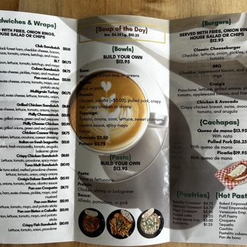 Craig's Cafe and Bakery - The menu - Coffee & Tea Near Me - Hialeah Gardens, Florida Craig's Cafe and Bakery - The menu - Coffee & Tea Near Me - Hialeah Gardens, Florida