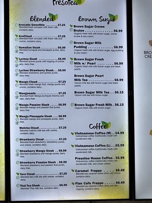 Menu photo 6 Presotea Rancho Bernardo San Diego, CA