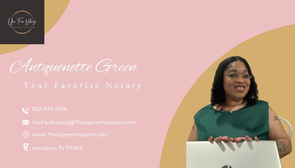 THE SIGNER HOUSTON Spring, Texas Notaries Phone Number Yelp