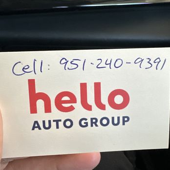 Hello Mazda of Temecula - His personal number just in case if you want to get a car with him. - Car Dealers Near Me - Temecula, California