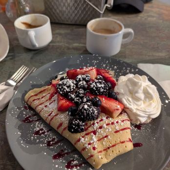 Wunderbar Coffee and Bistro - Berries and cream crepe - Creperies Near Me - Bellevue, Pennsylvania Wunderbar Coffee and Bistro - Berries and cream crepe - Creperies Near Me - Bellevue, Pennsylvania