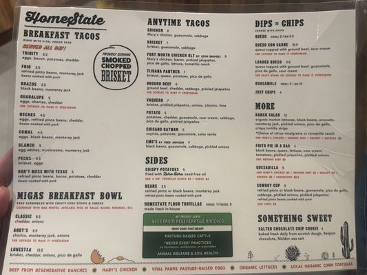 Menu photo 2 HomeState El Segundo, CA Menu photo 2 HomeState El Segundo, CA