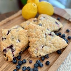Yaya’s Blooms & Dough - Sourdough Blueberry Lemon Scones