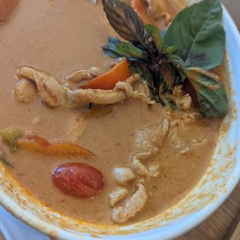Basil & Co - Panang Curry with chicken (medium spicy level) - Thai Near Me - Diamond Bar, California Basil & Co - Panang Curry with chicken (medium spicy level) - Thai Near Me - Diamond Bar, California