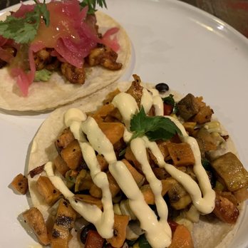 The Painted Burro - Sweet potato and gulf shrimp tacos - Mexican Near Me - Somerville, Massachusetts The Painted Burro - Sweet potato and gulf shrimp tacos - Mexican Near Me - Somerville, Massachusetts