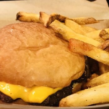 MOOYAH Burgers, Fries & Shakes - Kids cheeseburger meal - Burgers Near Me - Irvine, California