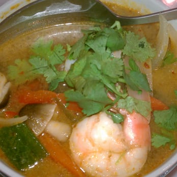Thai Lanna Restaurant - Spixy lemon grass soyp with shrimp at Thai Lanna, Avon, IN. - Thai Near Me - Avon, Indiana Thai Lanna Restaurant - Spixy lemon grass soyp with shrimp at Thai Lanna, Avon, IN. - Thai Near Me - Avon, Indiana