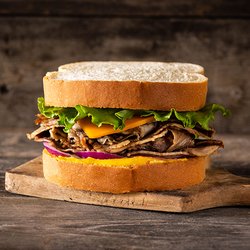 The Soup and Sandwich - Hungry? You've got to try our delicious roast beef sandwich.