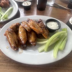 Della Rose's Perry Hall Pub - Honey old bay wings with celery and blue cheese