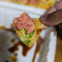 Spicy tuna nachos Spicy tuna nachos