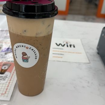 Mochi Mochi Chillin - Black Milk Tea Boba minus the boba - Donuts Near Me - Magnolia, Texas Mochi Mochi Chillin - Black Milk Tea Boba minus the boba - Donuts Near Me - Magnolia, Texas
